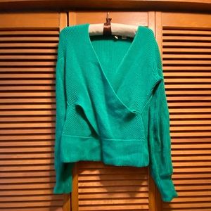 Moth for Anthropologie cross front sweater